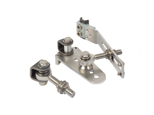 LOCINOX® EXCENTRO set navařovacích pantů M16, otevíratelné 180° do svahu, nastavitelné 3D, pozink